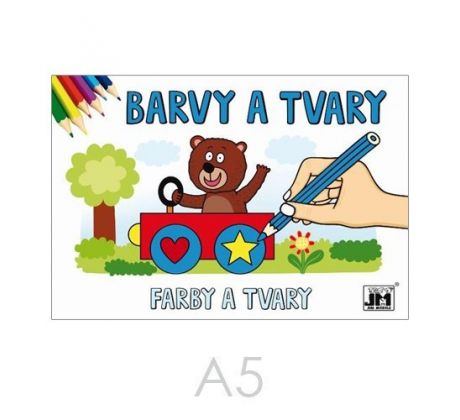 Omaľovánka A5 JM - Farby a tvary